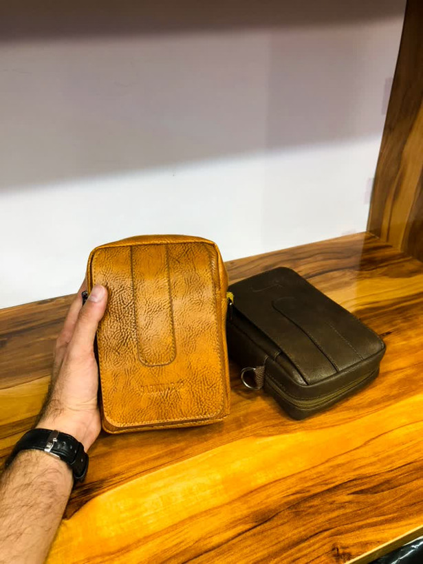 کیف دوشی چرم اراز